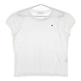 mina perhonen Pika rs8599 コットン 38 フレンチスリーブ 半袖Ｔシャツ カットソー ホワイト レディース ミナペルホネン【中古】5-0504S∞