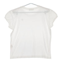 mina perhonen Pika rs8599 コットン 38 フレンチスリーブ 半袖Ｔシャツ カットソー ホワイト レディース ミナペルホネン【中古】5-0504S∞