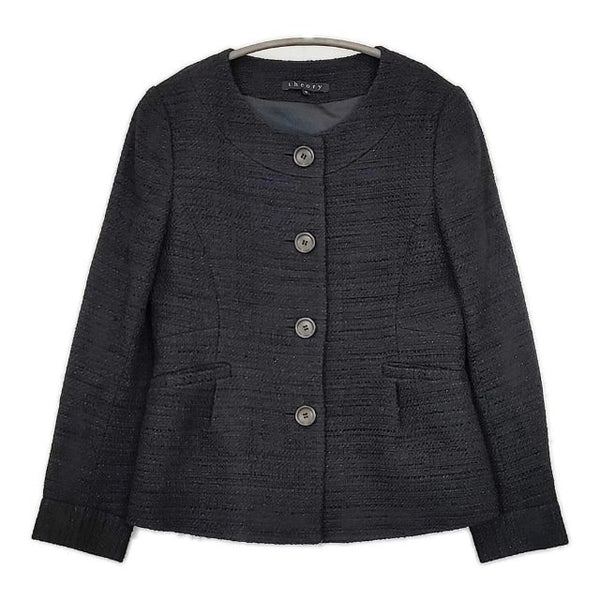 theory ラメツイード セットアップ ジャケット スカート スーツ ブラック レディース セオリー【中古】5-0913T∞