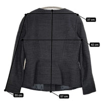 theory ラメツイード セットアップ ジャケット スカート スーツ ブラック レディース セオリー【中古】5-0913T∞