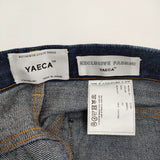 YAECA 5-13W サイズ29 インディゴ テーパード デニムパンツ ネイビー レディース ヤエカ【中古】5-0509G♪