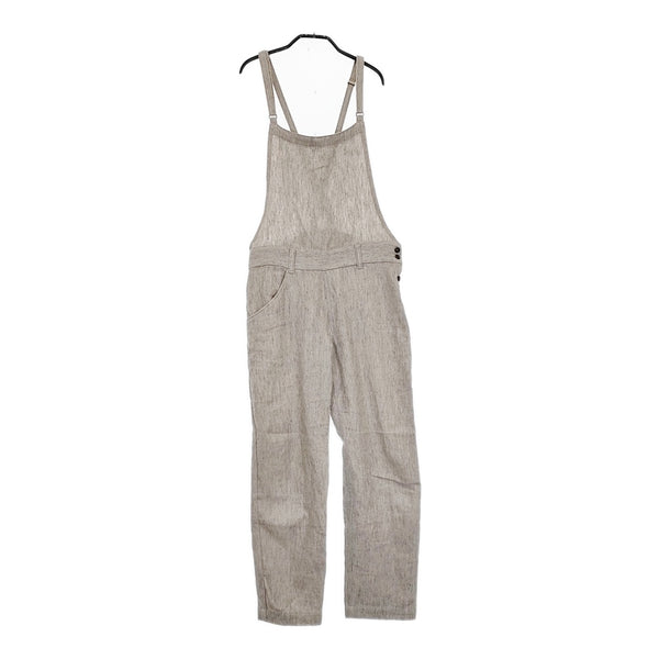 atelier naruse hemp wool salopette pants  na-05051定価25300円 ラミーウール サロペット グレー レディース アトリエナルセ【中古】5-0509T♪