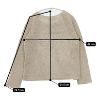 evam eva シルクウール　E123K048 セーター ニット ベージュ レディース エヴァムエヴァ【中古】5-0913T∞