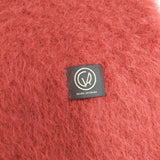 MANTAS EZCARAY マンタスエスカライ 未使用品 EZCARAY モヘアストール 定価24200円 無地 大判 マフラー ストール レッド レディース【中古】5-1016T◎