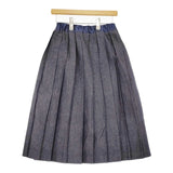 Lisette サンディ インディゴ デニムプリーツスカート サイズ36 ロングスカート ネイビー レディース リゼッタ【中古】5-0509M♪