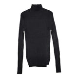 R&D.M.Co- シルクウールカシミヤ リブニット 定価41800円 セーター ニット ブラック レディース オールドマンズテーラー【中古】5-0917T∞