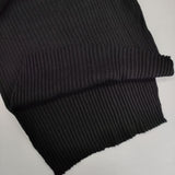 R&D.M.Co- シルクウールカシミヤ リブニット 定価41800円 セーター ニット ブラック レディース オールドマンズテーラー【中古】5-0917T∞