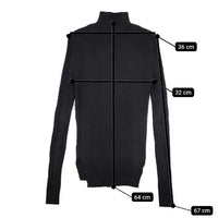 R&D.M.Co- シルクウールカシミヤ リブニット 定価41800円 セーター ニット ブラック レディース オールドマンズテーラー【中古】5-0917T∞