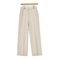theory luxe NEW SAXONY ウール センタープレススラックス パンツ アイボリー レディース セオリーリュクス【中古】5-0913T∞