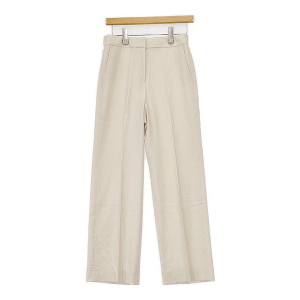 theory luxe NEW SAXONY ウール センタープレススラックス パンツ アイボリー レディース セオリーリュクス【中古】5-0913T∞