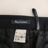 Aquascutum 未使用品 スラックス サイズ8 パンツ ネイビー レディース アクアスキュータム【中古】5-0511M♪