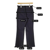 Aquascutum 未使用品 スラックス サイズ8 パンツ ネイビー レディース アクアスキュータム【中古】5-0511M♪