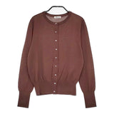 NOLLEY'S ハイゲージニット サイズ38 16Gウールカーディガン アンサンブル ブラウン レディース ノーリーズ【中古】5-0511M♪