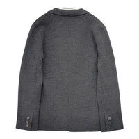 NEWYORKER ミラノリブニット ウール ジャケット チャコールグレー レディース ニューヨーカー【中古】5-0913T∞