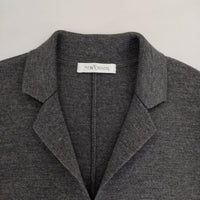 NEWYORKER ミラノリブニット ウール ジャケット チャコールグレー レディース ニューヨーカー【中古】5-0913T∞