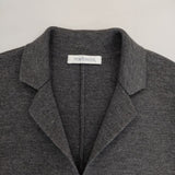 NEWYORKER ミラノリブニット ウール ジャケット チャコールグレー レディース ニューヨーカー【中古】5-0913T∞