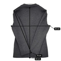 NEWYORKER ミラノリブニット ウール ジャケット チャコールグレー レディース ニューヨーカー【中古】5-0913T∞