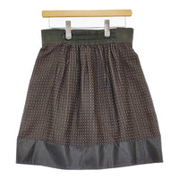 ETRO シルク混 サイズ42 スカート チャコールグレー ブラウン レディース エトロ【中古】5-0509M♪