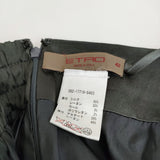 ETRO シルク混 サイズ42 スカート チャコールグレー ブラウン レディース エトロ【中古】5-0509M♪