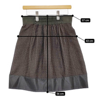 ETRO シルク混 サイズ42 スカート チャコールグレー ブラウン レディース エトロ【中古】5-0509M♪