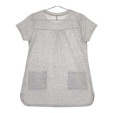 DANSKIN ポケット付き 半袖Ｔシャツ カットソー グレー レディース ダンスキン【中古】5-0504S∞