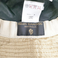 HELEN KAMINSKI バケットハット リネン 帽子 ハット ゴールド レディース ヘレンカミンスキー【中古】5-0825M◎