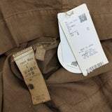 nest Robe 01224-1274 UpcycleLino エシカルダイチャーチドレス 定価33000円 ワンピース ブラウン レディース ネストローブ【中古】5-0408M♪