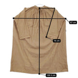 nest Robe 01224-1274 UpcycleLino エシカルダイチャーチドレス 定価33000円 ワンピース ブラウン レディース ネストローブ【中古】5-0408M♪