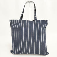 R&D.M.Co- FOODIE GOODIES ストライプ リネン トートバッグ ネイビー ホワイト レディース オールドマンズテーラー【中古】5-0813G◎