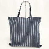 R&D.M.Co- FOODIE GOODIES ストライプ リネン トートバッグ ネイビー ホワイト レディース オールドマンズテーラー【中古】5-0813G◎
