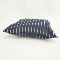 R&D.M.Co- FOODIE GOODIES ストライプ リネン トートバッグ ネイビー ホワイト レディース オールドマンズテーラー【中古】5-0813G◎