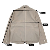 MARGARET HOWELL 2Bテーラードジャケット サイズ1 578-9120004 グレージュ レディース マーガレットハウエル【中古】5-0511M♪