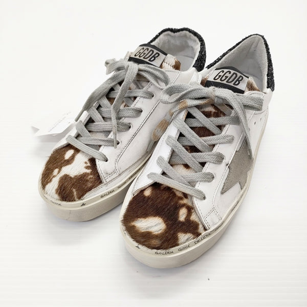 GOLDEN GOOSE 新品 SNEAKERS HI STAR ハラコ 35サイズ 定価77000円 ヴィンテージ加工 20093510001510 スニーカー ホワイト レディース ゴールデングース【中古】5-0419G◎