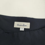 Steven Alan コットン ロングフレアスカート 8224-299-0104 サイズS ロングスカート ネイビー レディース スティーブンアラン【中古】5-0511M♪