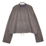 ROKU 6 BEAUTY&YOUTH パイル ボーダードローストリングトップス カットソー ネイビー レディース ロクビューティアンドユース【中古】5-0511M♪