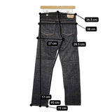 45R/45rpm BC4000比古比女 定価17600円 ジーンズ サイズ27 デニムパンツ 濃紺 ネイビー レディース フォーティーファイブアールピーエム【中古】5-0810G∞