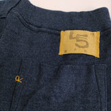 45R/45rpm スムースの908カレッジパンツ インディゴ 定価46200円 24AW ネイビー レディース フォーティーファイブアールピーエム【中古】5-0315M♪