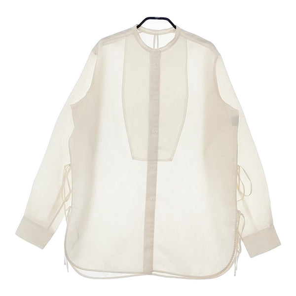 TODAYFUL Slub Dress Shirts スラブドレスシャツ 定価16500円 サイドリボン 121104050 長袖シャツ オフホワイト レディース トゥデイフル【中古】5-0412M△
