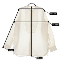 TODAYFUL Slub Dress Shirts スラブドレスシャツ 定価16500円 サイドリボン 121104050 長袖シャツ オフホワイト レディース トゥデイフル【中古】5-0412M△