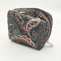 LeSportsac ペイズリースワール 総柄 小物入れ ポーチ グリーン レディース レスポートサック【中古】5-0512G∞