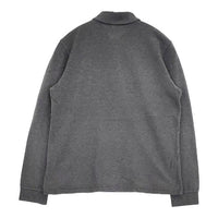LACOSTE リブカラーポロシャツ L1313DL サイズ2 長袖 ポロシャツ グレー レディース ラコステ【中古】5-0810M∞