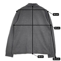 LACOSTE リブカラーポロシャツ L1313DL サイズ2 長袖 ポロシャツ グレー レディース ラコステ【中古】5-0810M∞