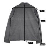 LACOSTE リブカラーポロシャツ L1313DL サイズ2 長袖 ポロシャツ グレー レディース ラコステ【中古】5-0810M∞