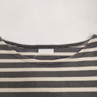 ORCIVAL IP32-02 ボーダー 長袖Ｔシャツ カットソー ロンＴ グレー キナリ レディース オーシバル/オーチバル【中古】5-0511M♪