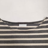 ORCIVAL IP32-02 ボーダー 長袖Ｔシャツ カットソー ロンＴ グレー キナリ レディース オーシバル/オーチバル【中古】5-0511M♪