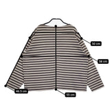 ORCIVAL IP32-02 ボーダー 長袖Ｔシャツ カットソー ロンＴ グレー キナリ レディース オーシバル/オーチバル【中古】5-0511M♪