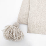 R&D.M.Co- タッセル 大判 マフラー 無地 ストール ベージュ レディース オールドマンズテーラー【中古】5-1016T◎