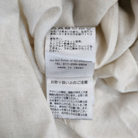the last flower of the afternoon ウール ヘリンボーン ノーカラー ロング コート チャコール レディース ラストフラワー【中古】5-1012A◆