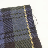 R&D.M.Co- チェック フリンジ マフラー 大判 ストール ネイビー グリーン レディース オールドマンズテーラー【中古】5-1016T◎