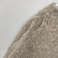 JANE SMITH KN-＃722L PUFFボトルネックプルオーバー サイズ38 セーター ニット ベージュ レディース ジェーン スミス【中古】5-0928T△